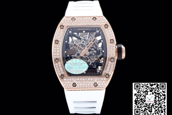 Richard Mille RM035 Americas KV Factory Rose Gold Diamond Case