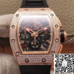 Richard Mille RM011 RG/5423 Felipe Massa KV Factory Rose Gold Diamond Bezel