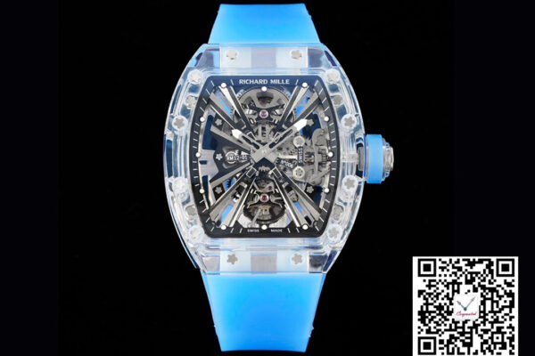 Richard Mille RM12-01 RM Factory Tourbillon Transparent Version Blue Strap