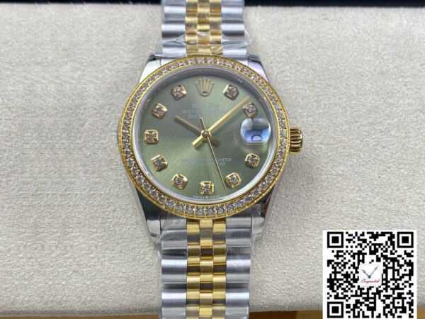 Rolex Datejust M278383RBR-0030 31MM EW Factory Green Dial