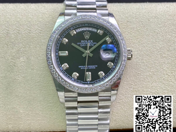 Rolex Day Date 118346 36MM EW Factory Diamond-set Bezel