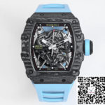 Richard Mille RM35-02 BBR Factory Blue Rubber Strap