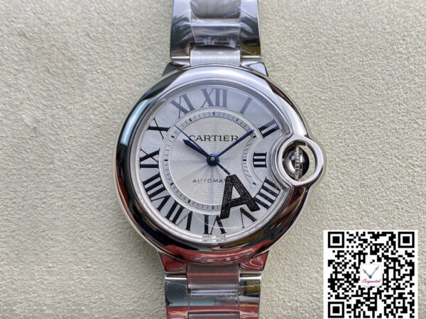 Ballon Bleu De Cartier 33MM W6920071 V6 Factory White Dial