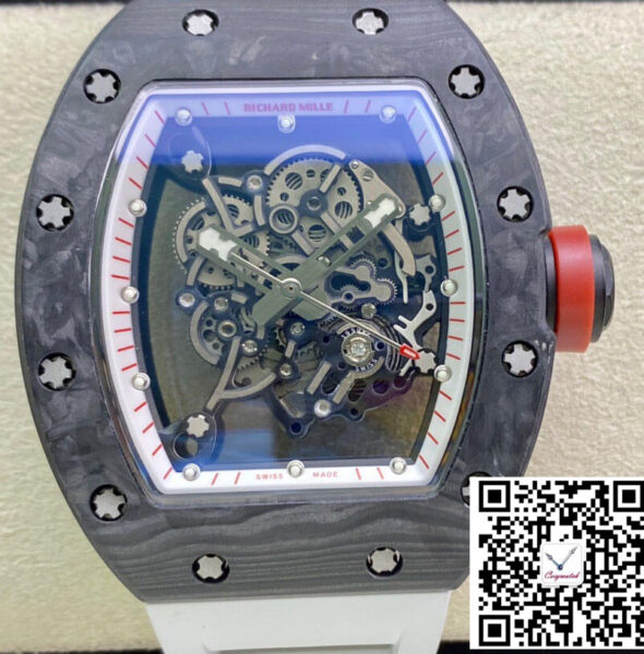 Richard Mille RM055 KV Factory V2 Carbon Fiber Black Case