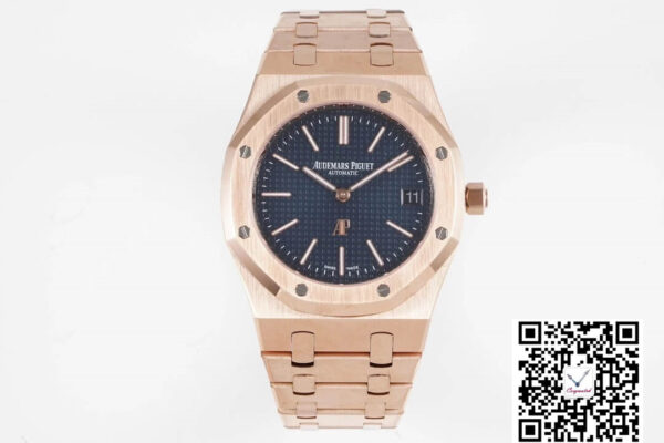 Audemars Piguet Royal Oak 15202OR.OO.1240OR.01 KZ Factory Rose Gold Blue Dial