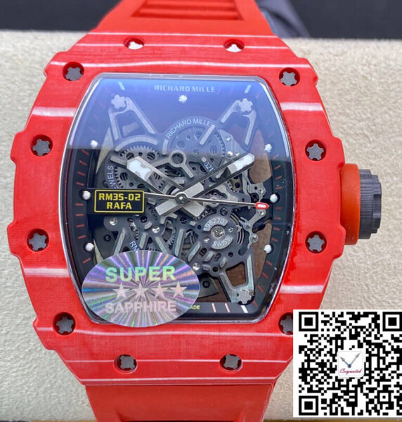 Richard Mille RM035-02 RM Factory Red Carbon Fiber Case