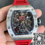 Richard Mille RM011 KV Factory Red Rubber Strap