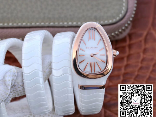 Bvlgari Serpenti Spiga Watch 102886 BV Factory Rose Gold No Diamond