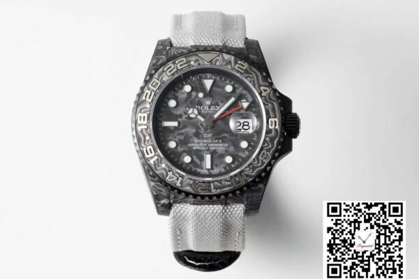 Rolex GMT-MASTER II Diw Carbon Fiber Dial Fabric Strap