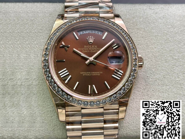 Rolex Day Date M228345RBR-0009 EW Factory Rose Gold