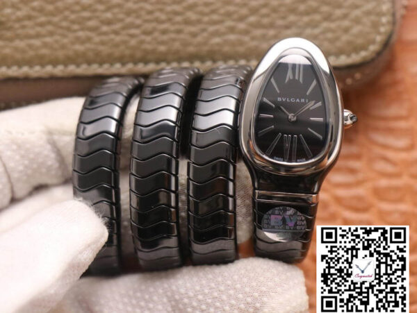 Bvlgari Serpenti BV Factory Black Ceramic Dial