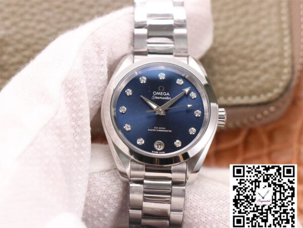 VS Factory Replica Omega Seamaster 220.10.38.20.53.001 Aqua Terra 150M COu2011AXIAL Master Chronometer Ladies Watch