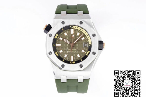 Audemars Piguet Royal Oak Offshore 15720ST.OO.A052CA.01 ZF Factory Green Strap