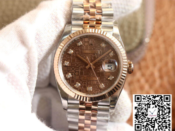 Rolex Datejust M126231-0025 EW Factory Diamond Chocolate Color Dial