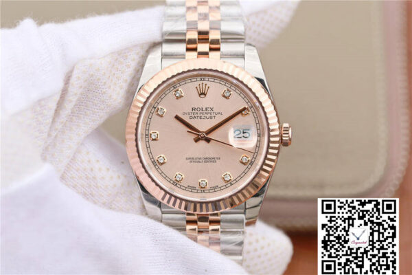 Rolex Datejust M126331-0008 EW Factory Rose Gold Sundust Dial