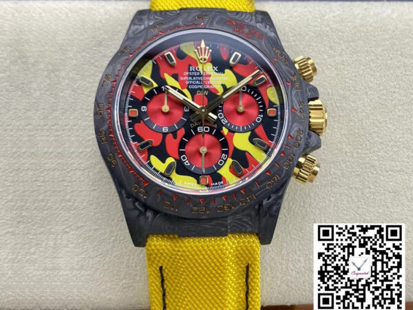 Rolex Daytona Cosmograph Diw Custom Version Noob Factory Yellow Strap