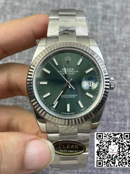 Rolex Datejust M126334-0028 Clean Factory Green Dial