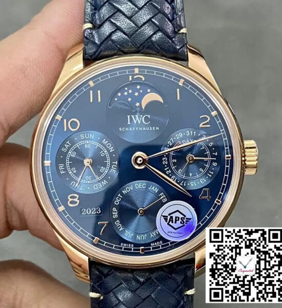 IWC Portuguese IW503312 APS Factory Perpetual Calendar Blue Dial