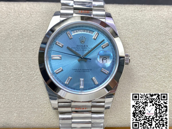 Rolex Day Date 228206 EW Factory Ice Blue Dial