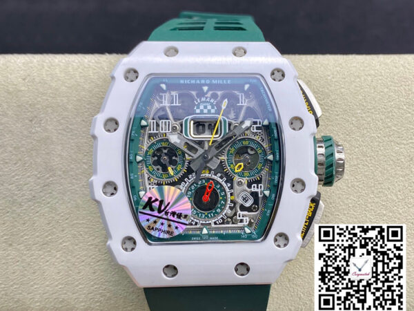Richard Mille RM011-03 KV Factory White Ceramic Skeleton Dial