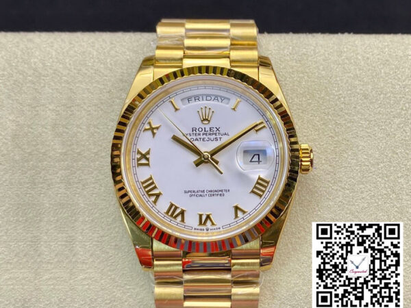 Rolex Day-Date M128238 EW Factory White Dial Roman Time Scale