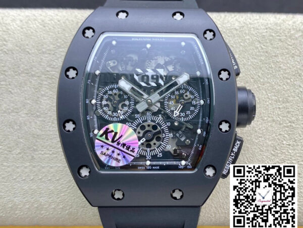 Richard Mille RM011 KV Factory Ceramic Black Case
