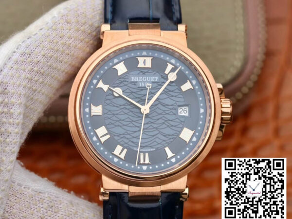 Breguet Marine 5517 V9 Factory Rose Gold Blue Dial