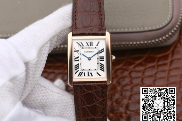 Cartier Tank W5200025 K11 Factory White Dial