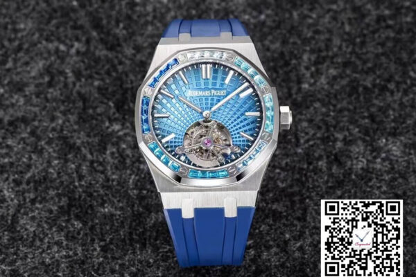 Audemars Piguet Royal Oak Tourbillon R8 Factory V3 Blue Rubber Strap