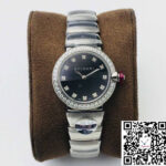 Bvlgari LVCEA BV Factory Stainless Steel Diamond Bezel