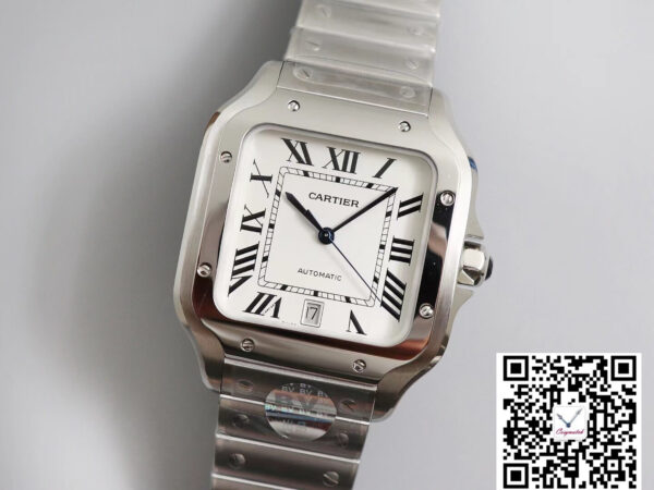 Cartier Santos WSSA0009 BV Factory White Dial
