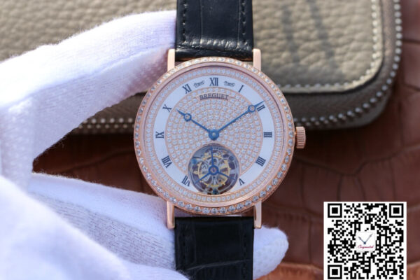 Breguet Classique Ultra-Thin Tourbillon Rose Gold Diamond Dial