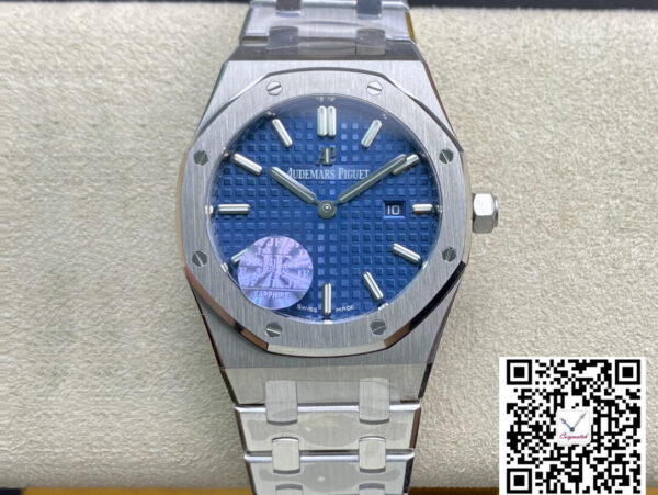 Audemars Piguet Royal Oak Quartz 67650ST.OO.1261ST.01 JF Factory Blue Dial