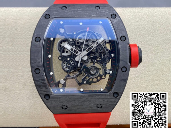 Richard Mille RM-055 BBR Factory Red Rubber Strap