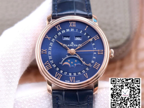 Blancpain Villeret 6654-3640-55 OM Factory V3 Blue Dial