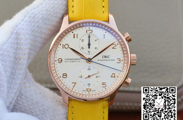 IWC Portuguese ZF Factory Yellow Cowhide Strap