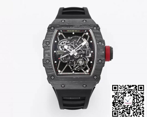 Richard Mille RM35-01 BBR Factory Black Rubber Strap