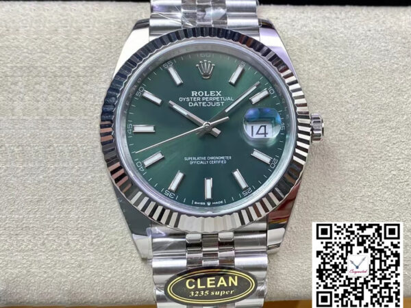 Rolex Datejust M126334-0027 Clean Factory Mint Green Dial