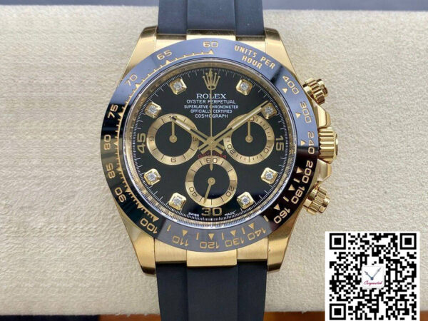 Rolex Cosmograph Daytona M116518ln-0078 Clean Factory Rubber Strap