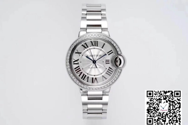 Ballon Bleu De Cartier W4BB0016 33MM AF Factory Diamond Bezel