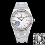 Audemars Piguet Royal Oak Quartz 67651ST.ZZ.1261ST.01 JF Factory White Dial