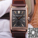 Jaeger LeCoultre Reverso Tribute Double-sided Double Time Zone Flip MG Factory Rose Gold Black Dial