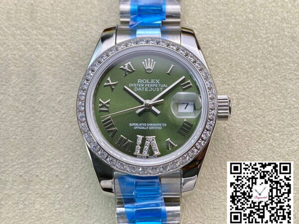Rolex Datejust 28MM BP Factory Diamond-set Green Dial