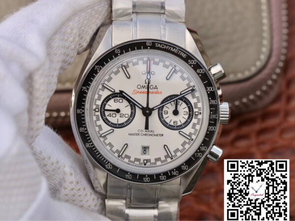 Omega Speedmaster Racing Chronograph 329.30.44.51.04.001 OM Factory White Dial
