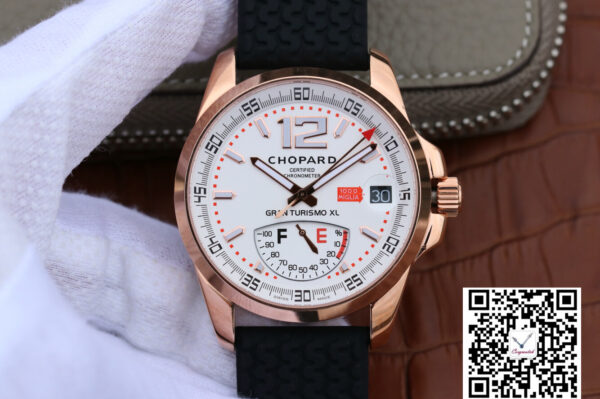 Chopard Classic Racing Mille Miglia 161272-5001 V6 Factory White Dial Rose Gold
