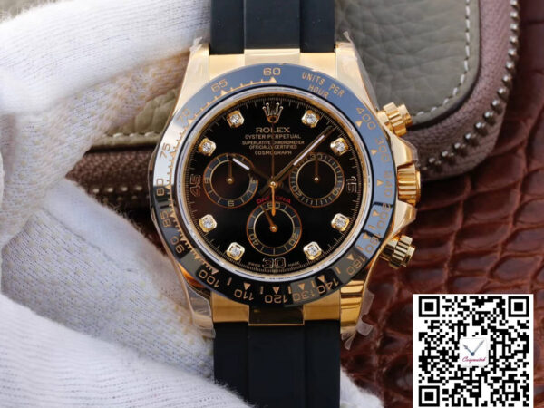 Rolex Daytona Cosmograph M116518ln-0046 JH Factory Diamond Black Dial