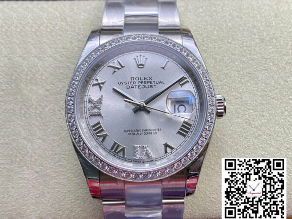 Rolex Datejust M126284RBR-0022 EW Factory Diamond-set Bezel