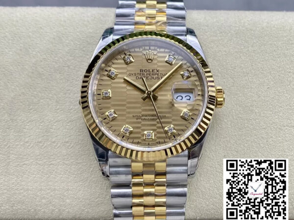 Rolex Datejust M126233-0045 36MM VS Factory Gold Dial