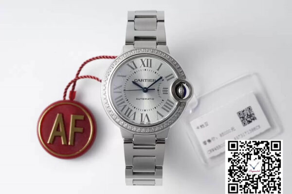 Ballon Bleu De Cartier W4BB0028 33MM AF Factory Diamond Bezel