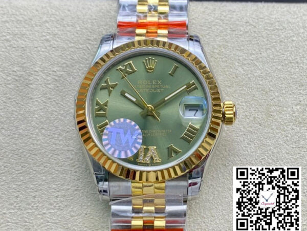 Rolex Datejust 178273 31MM TW Factory Green Dial
